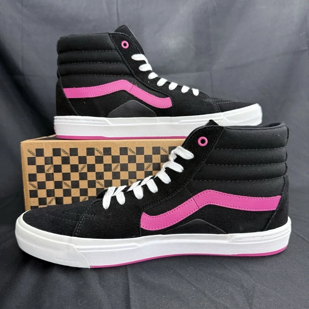 Vans BMX Sk8-Hi Black Magenta Size US 13 Men's New VN0005V0KMN Rare Sneakers